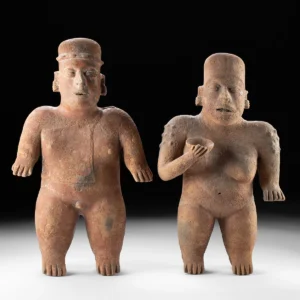 Pre-Columbian Jalisco Redware Standing Figures, Pair (Auction 2026-06-05, Lot 46A)