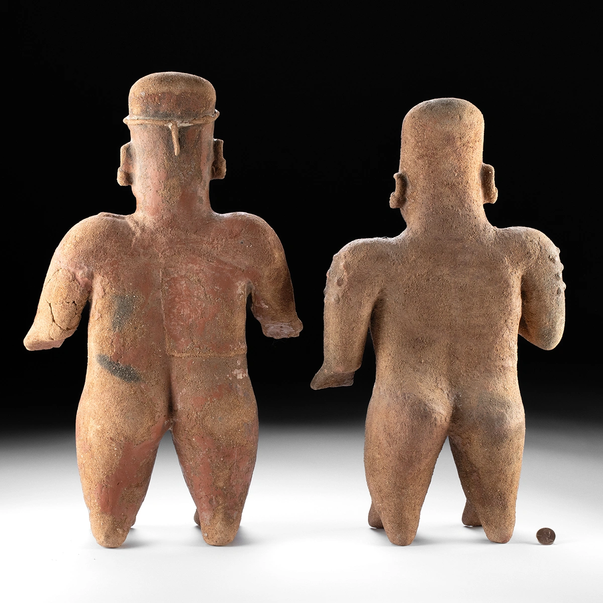 Pre-Columbian Jalisco Redware Standing Figures, Pair (Auction 2026-06-05, Lot 46A) - Image 4