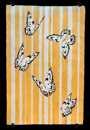 Alena Vavilina - "Butterflies Series #36" w/ Gold Leaf (Auction 2026-06-05, Lot 22B)