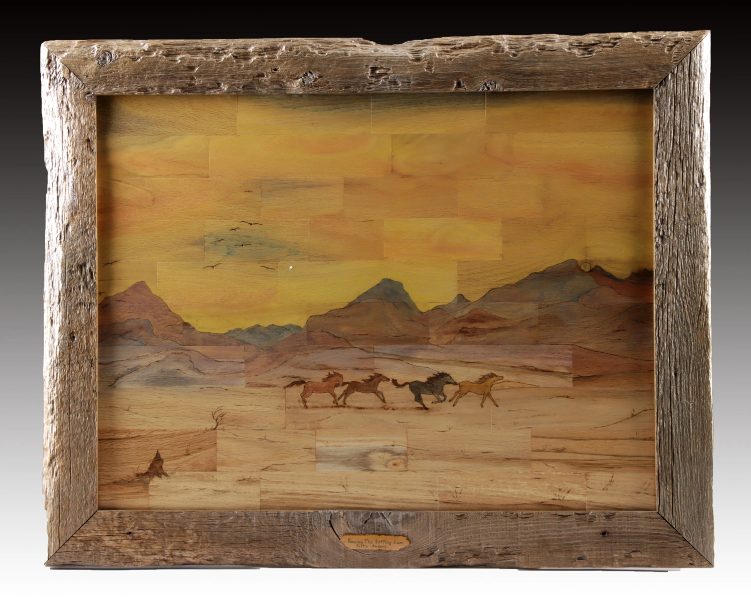 Fritz Anders Wood Mosaic - "Racing the Setting Sun" (Auction 2026-06-05, Lot 12A)