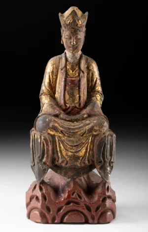 Chinese Ming Gilt & Lacquered Wood Seated Guanyin (Auction 2026-06-05, Lot 202A)