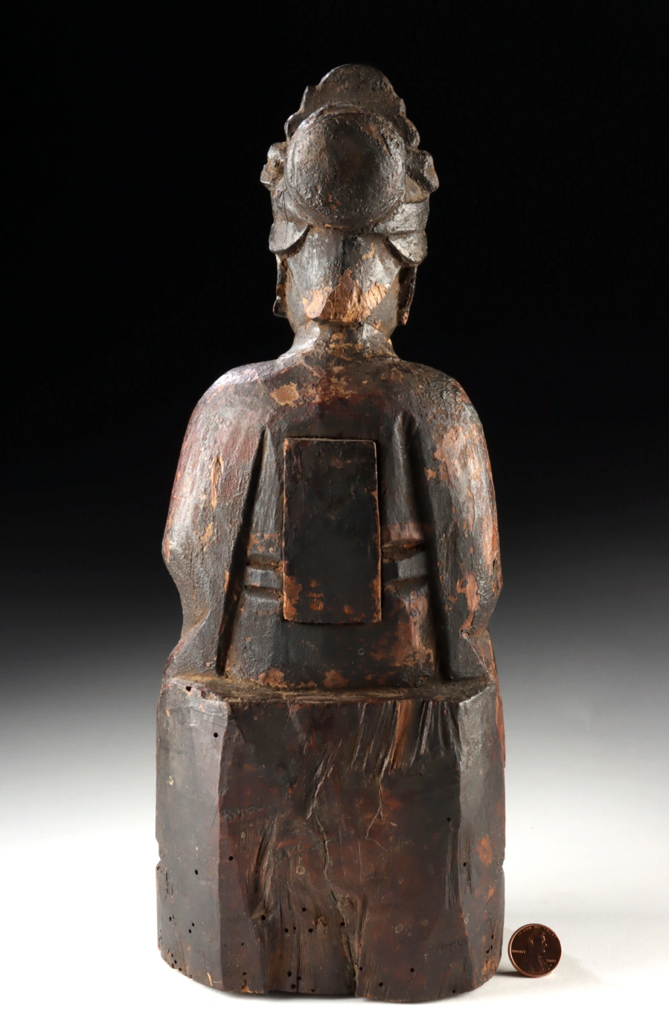 18th C. Chinese Wood Xiwangmu Queen Mother of the West (Auction 2026-06-05, Lot 209) - Image 3