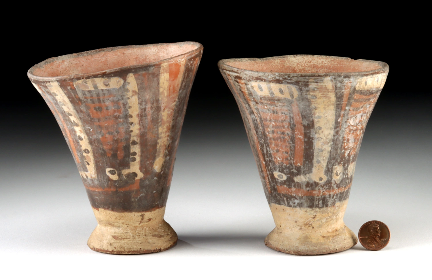 2 Huari Humaya Style Polychrome Pottery Cups, TL Tested (Auction 2026-06-05, Lot 71) - Image 3