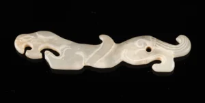 Chinese White Jade Archaic Style Tiger Pendant (Auction 2026-06-05, Lot 226)