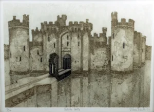 Valerie Thornton Etching - "Bodiam Castle" (1977) (Auction 2026-06-05, Lot 23B)