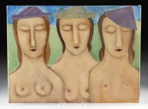Rose Walton Painting - "The Three Eves" (2004) (Auction 2026-06-05, Lot 20A)