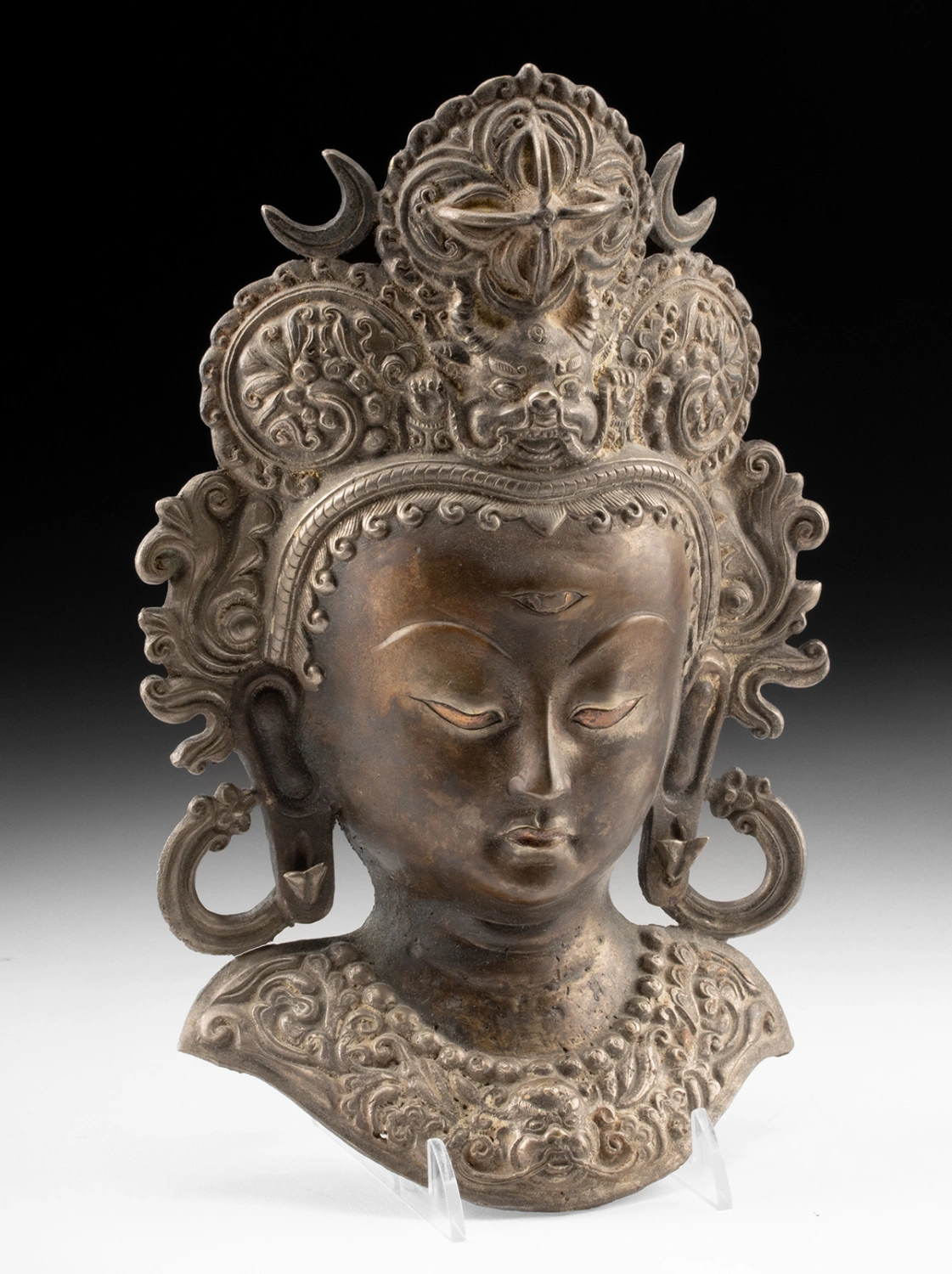 Tibetan Silvered Brass Head of Tara Wall Hanging (Auction 2026-06-05, Lot 192A)