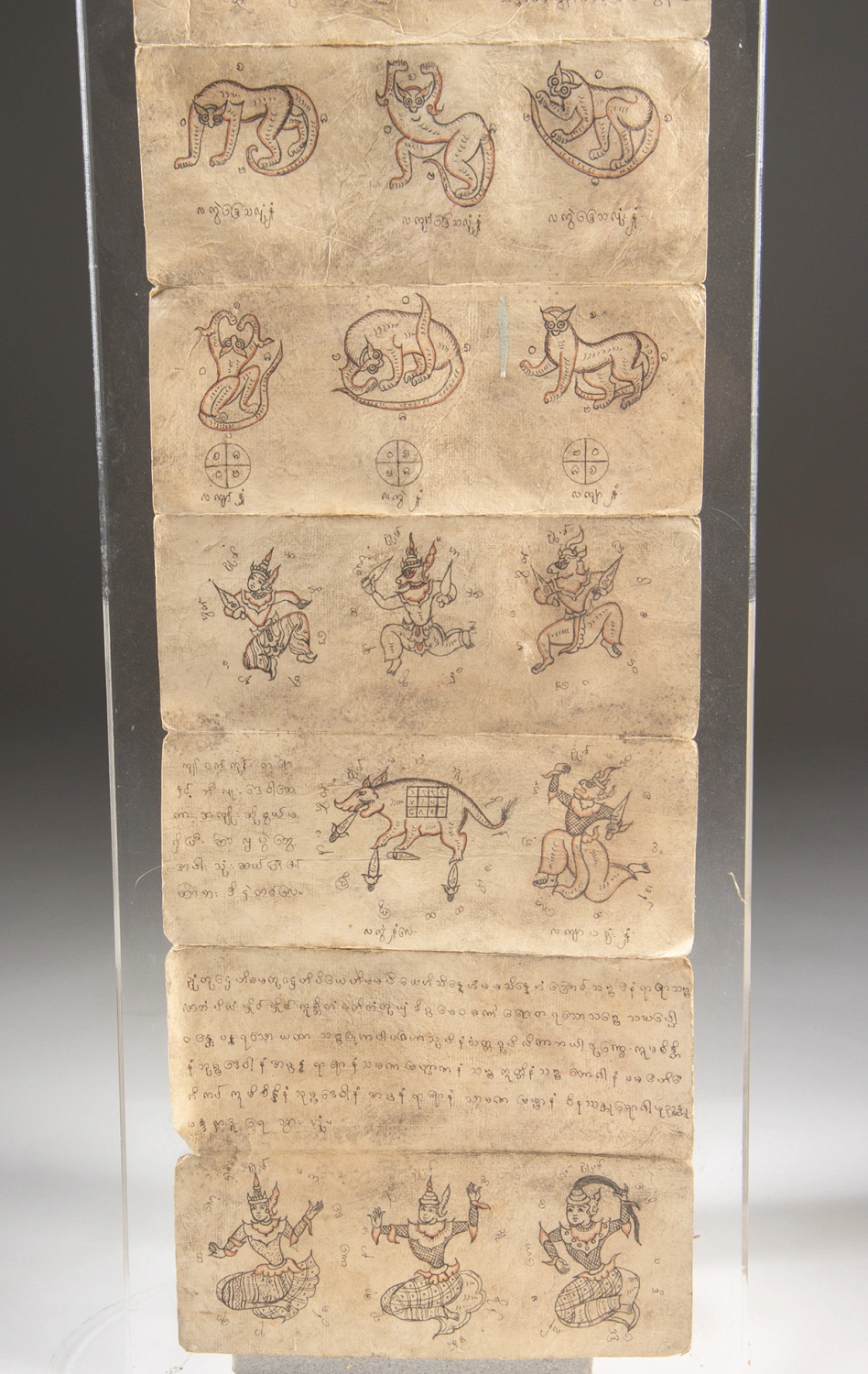 19th C. Tai-Burmese Spirit Manuscript - Yantra Diagrams (Auction 2026-06-05, Lot 236C) - Image 5