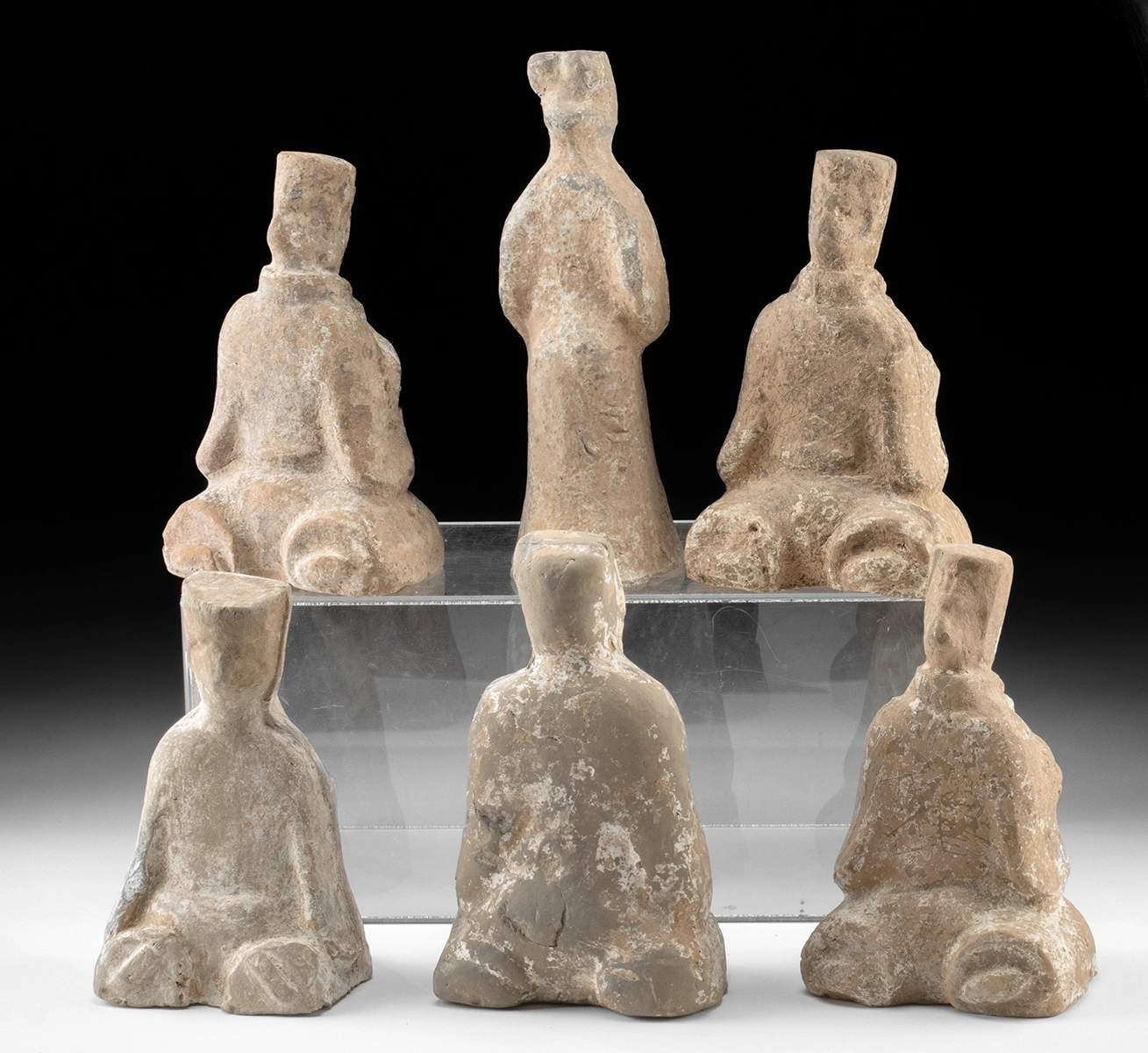 Han Dynasty Ceramic Musicians and Dancer Group (6) (Auction 2026-06-05, Lot 200) - Image 3