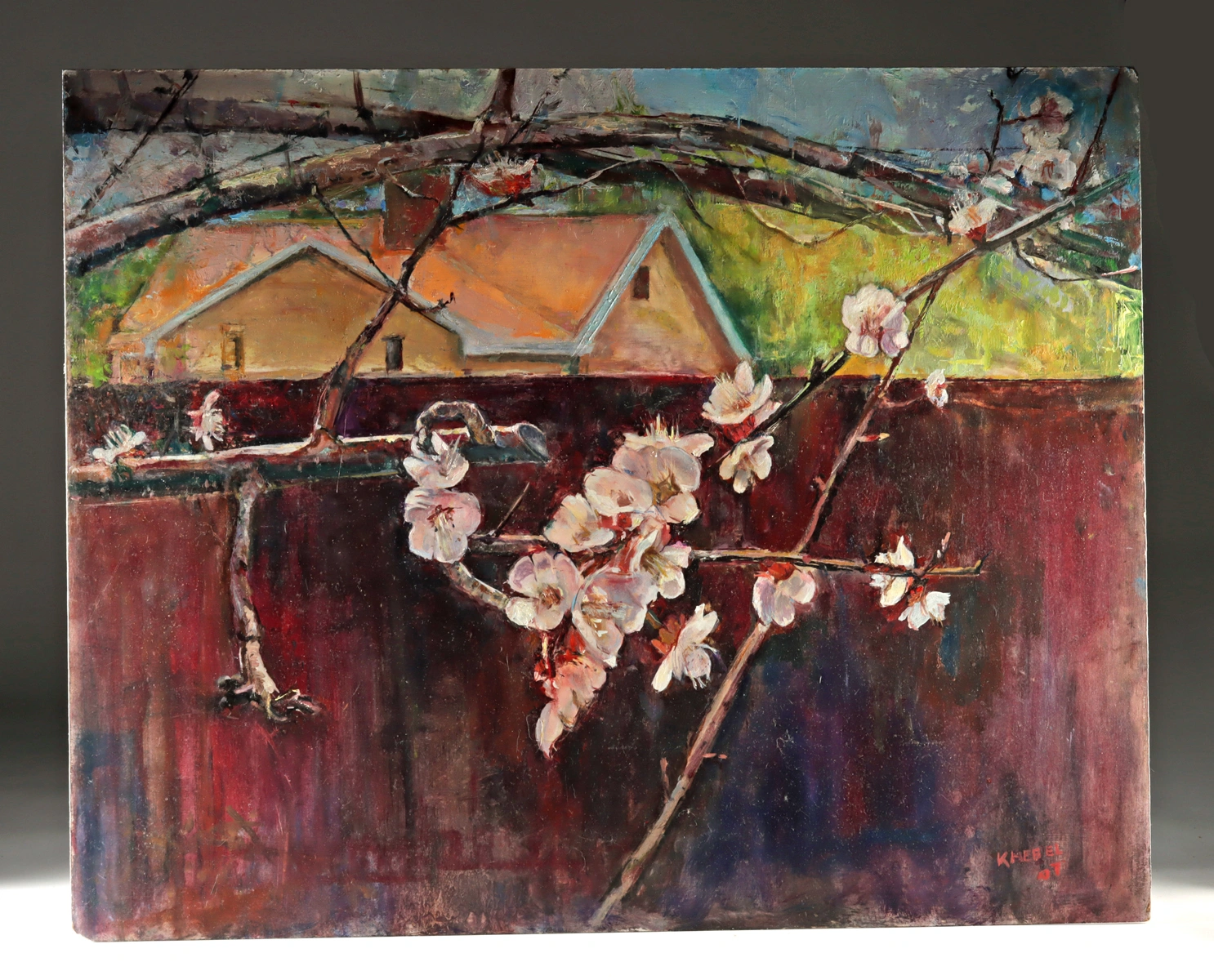 Arthur Knebel Painting - "Orchids Outside" (2007) (Auction 2026-06-05, Lot 18)