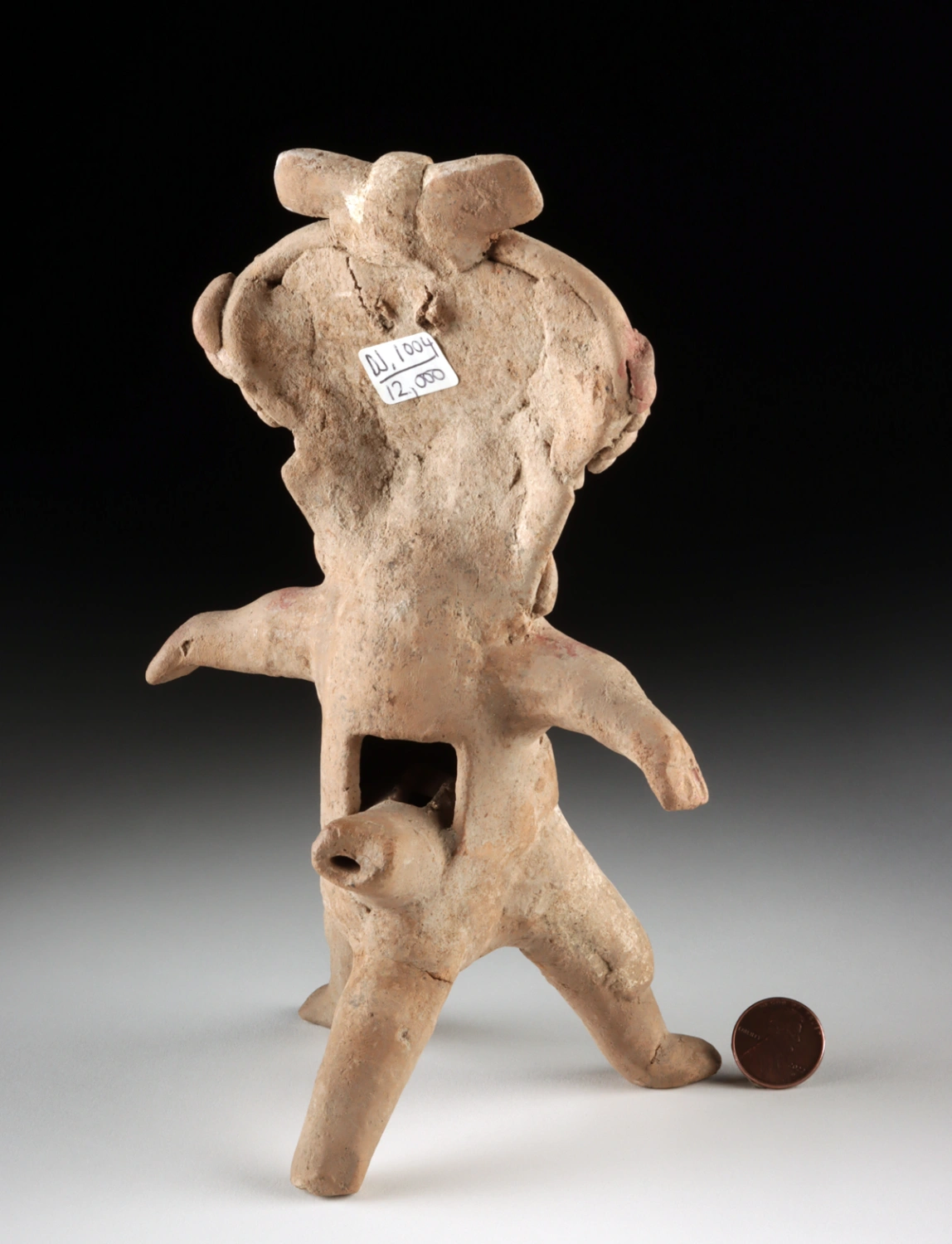 Veracruz Remojadas Pottery Semi-Nude Shaman Whistle (Auction 2026-06-05, Lot 48A) - Image 3