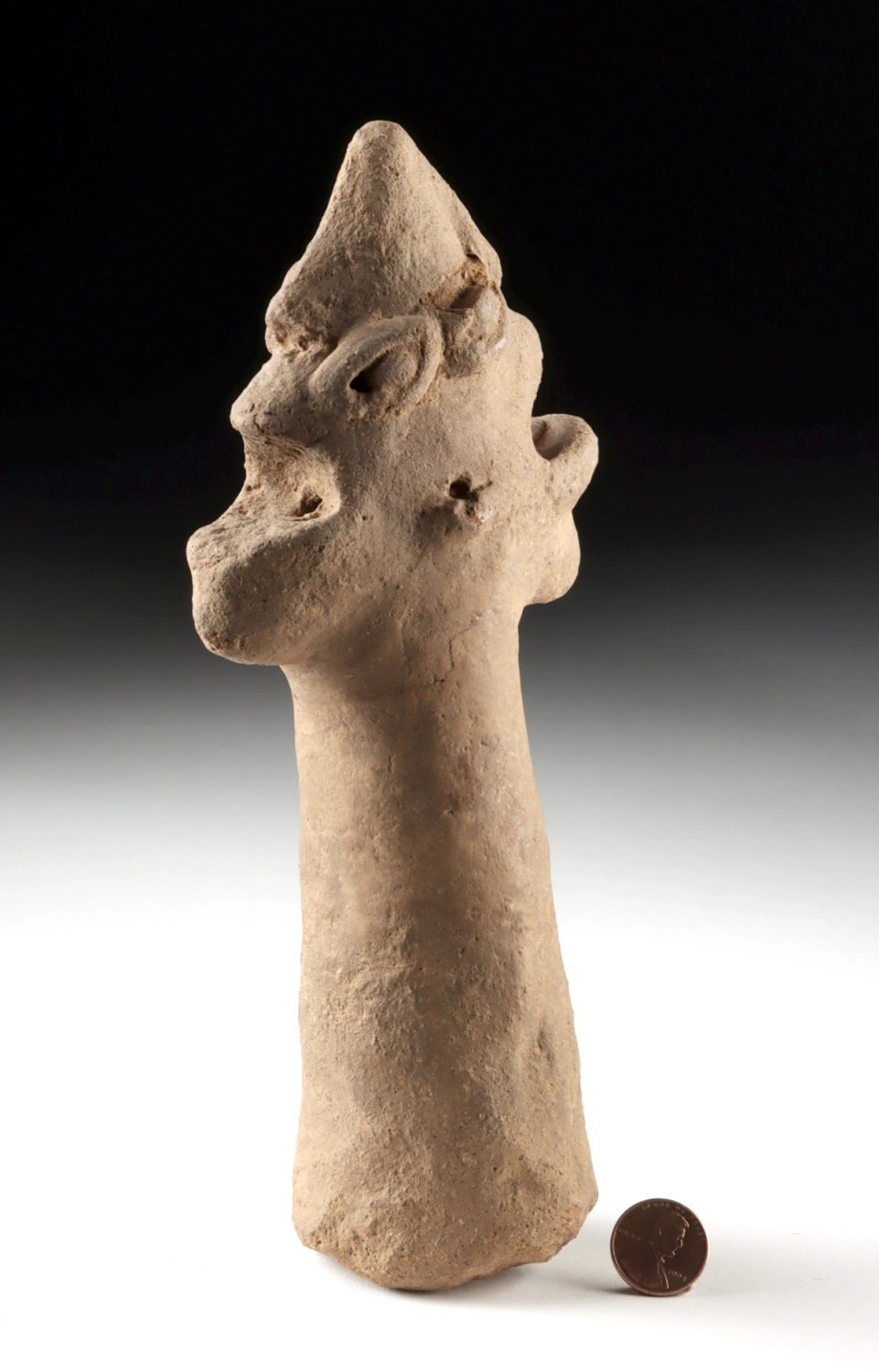 15th C. Ghana Koma Culture Janus-Headed Pottery Finial (Auction 2026-06-05, Lot 150) - Image 3