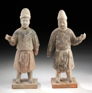 Pair of Chinese Ming Pottery Tomb Attendants (Auction 2026-06-05, Lot 204)