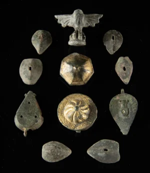 11 Roman Miniatures - Attachments, Seal Box, & Philerae (Auction 2026-06-05, Lot 173)
