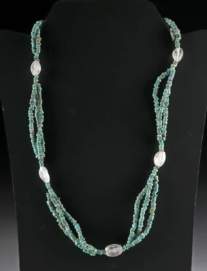 Egyptian Faience Seed & Quartz Melon Bead Necklace (Auction 2026-06-05, Lot 161A)