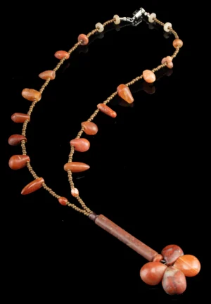 Pre-Columbian / Roman Carnelian & Jasper Bead Necklace (Auction 2026-06-05, Lot 173A)