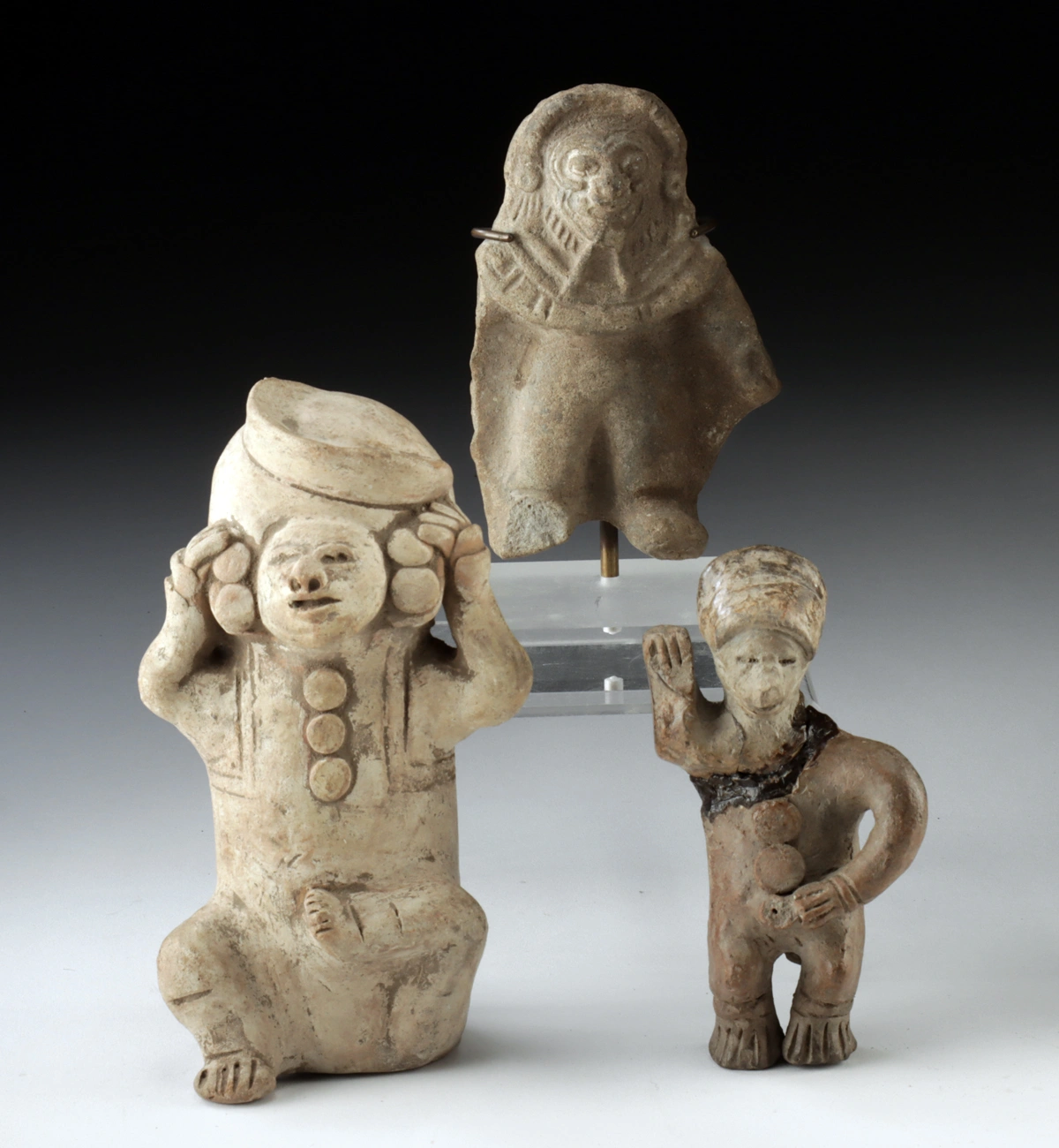 Three Proto-Maya & Ecuadorian Pottery Figures (Auction 2026-06-05, Lot 48)