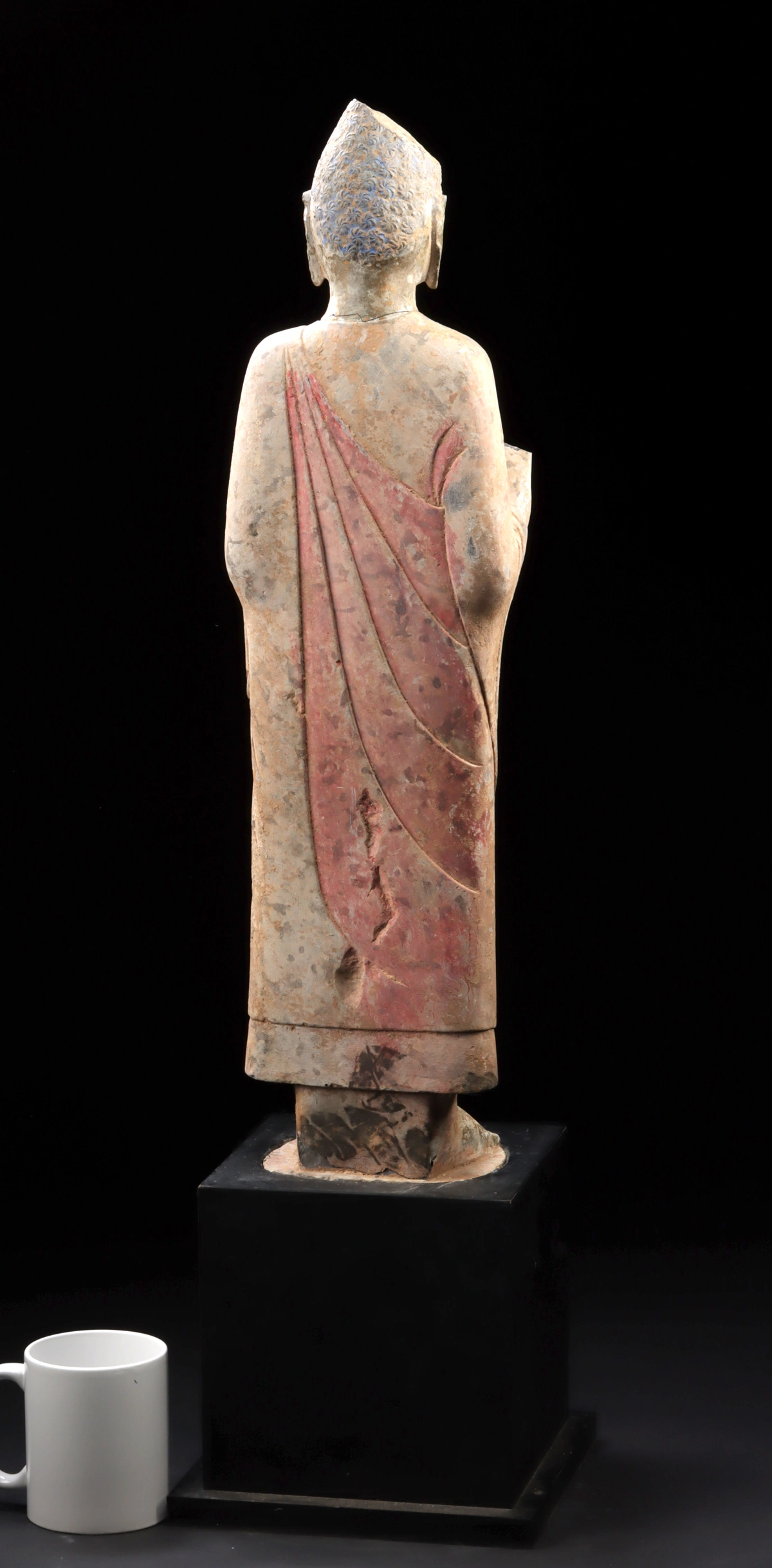 Qing Dynasty Stone Standing Buddha Figure (Auction 2026-06-05, Lot 212) - Image 4