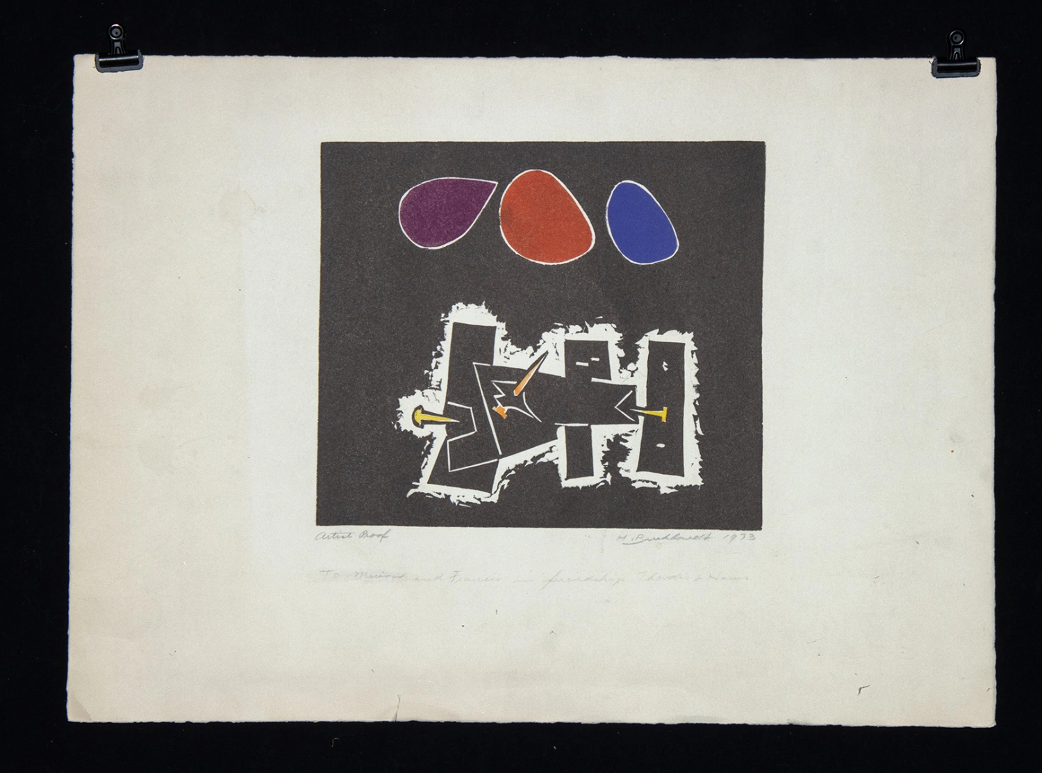 Hans Gustav Burkhardt Artist Proof (1973) (Auction 2026-06-05, Lot 8B)