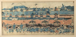 Japanese Ukiyo-e Print Triptych - "Sanno Festival" (Auction 2026-06-05, Lot 232)