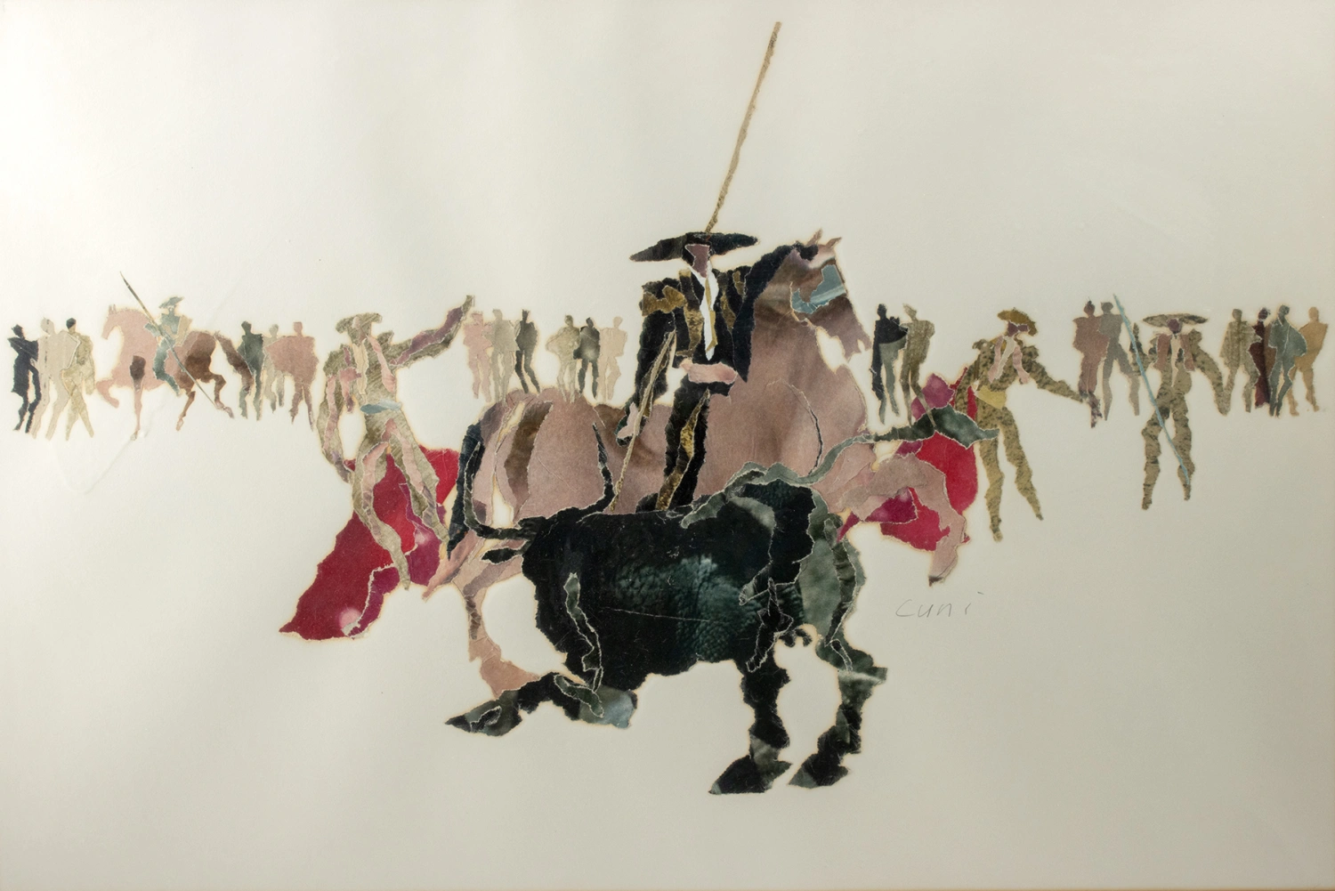 Jose Alfonso Cuni Collage "Bullfight" (Auction 2026-06-05, Lot 9)