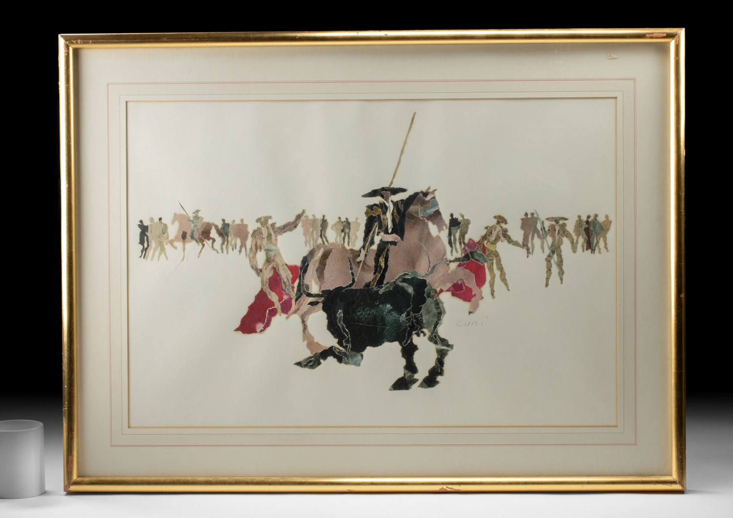 Jose Alfonso Cuni Collage "Bullfight" (Auction 2026-06-05, Lot 9) - Image 4