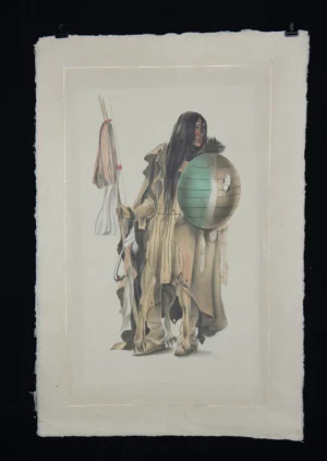 L. R. Laffitte Watercolor after Bodmer - "Assiniboine" (Auction 2026-06-05, Lot 11D)