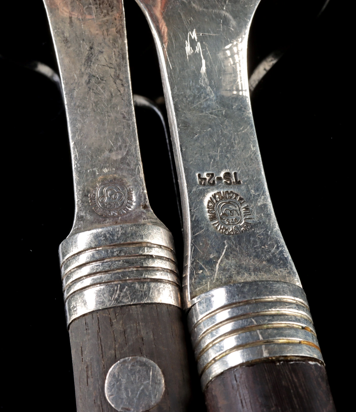 William Spratling Silver & Wood Spoon Pair | TS-24 | Taxco post-1979 (Auction 2026-06-05, Lot 261A) - Image 3