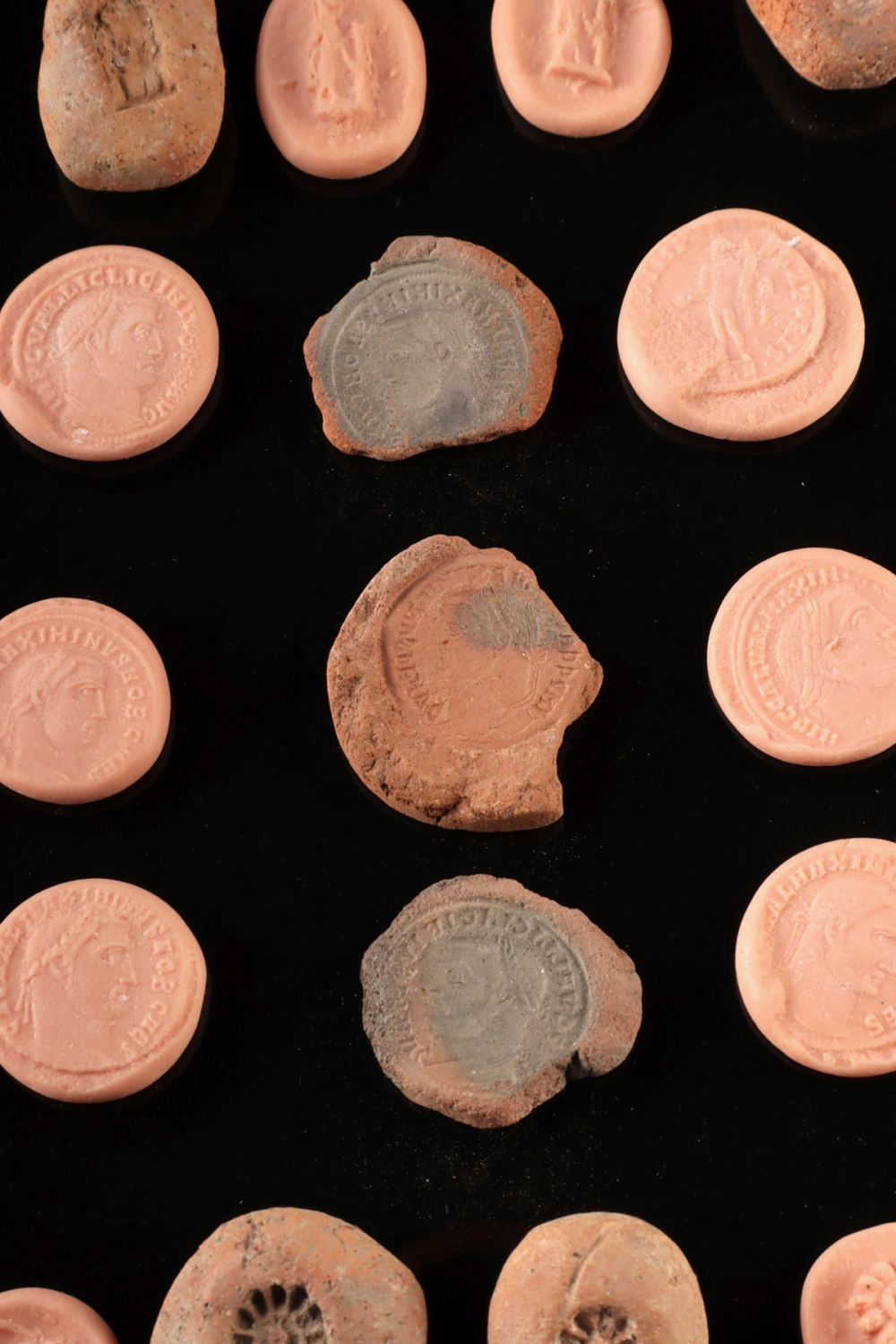 Egyptian Faience Amulet & Roman Coin Molds, 19 Pieces (Auction 2026-06-05, Lot 164)