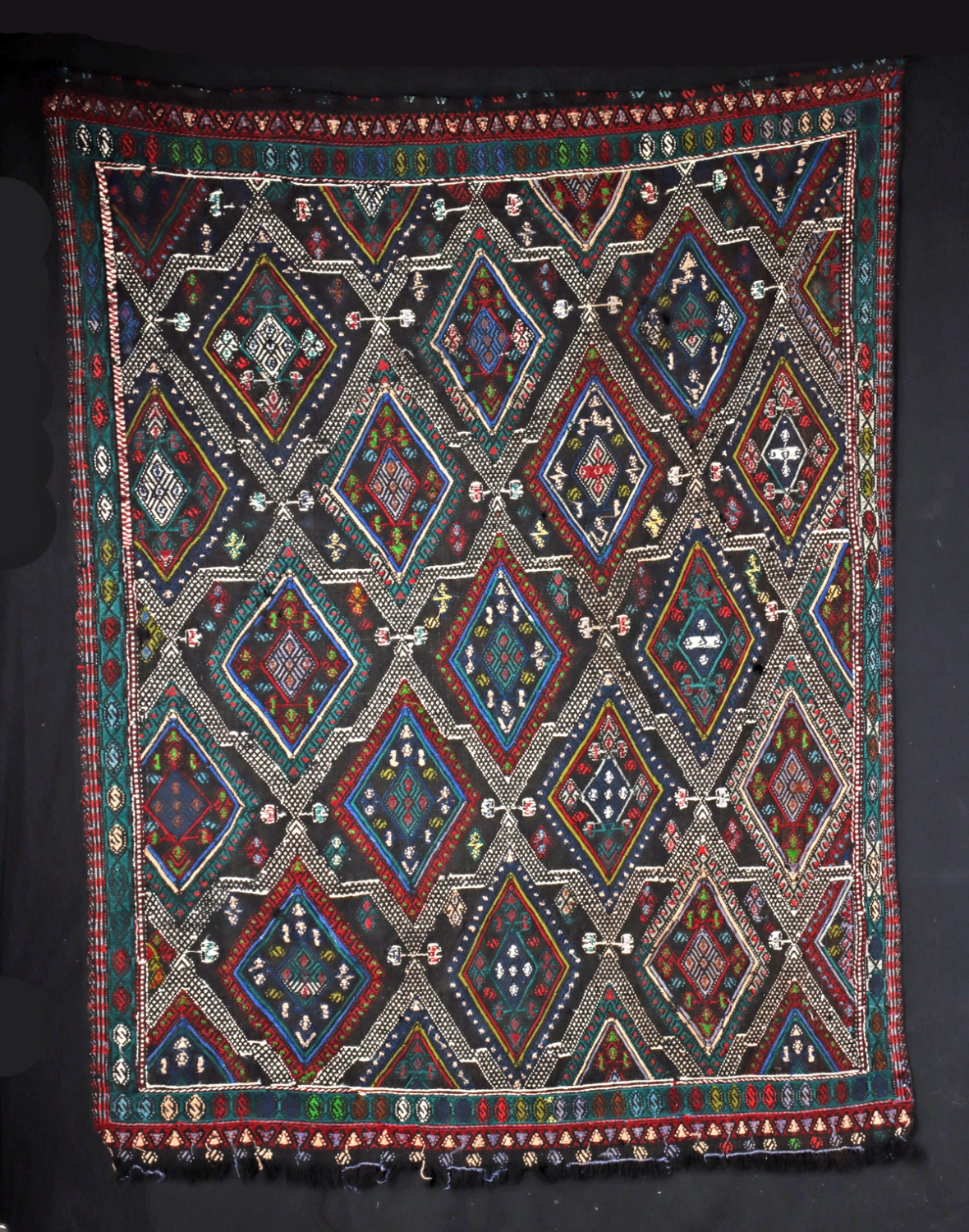 Turkish Wool Cicim Kilim Flatweave Tapestry (Auction 2026-06-05, Lot 187) - Image 3