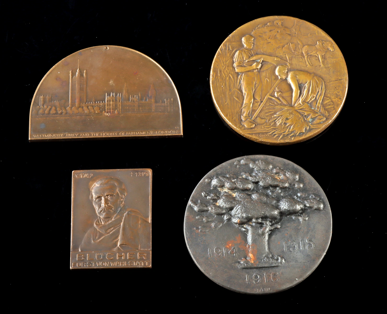 Four Historic European Commemorative Bronze Medals (Auction 2026-06-05, Lot 259)
