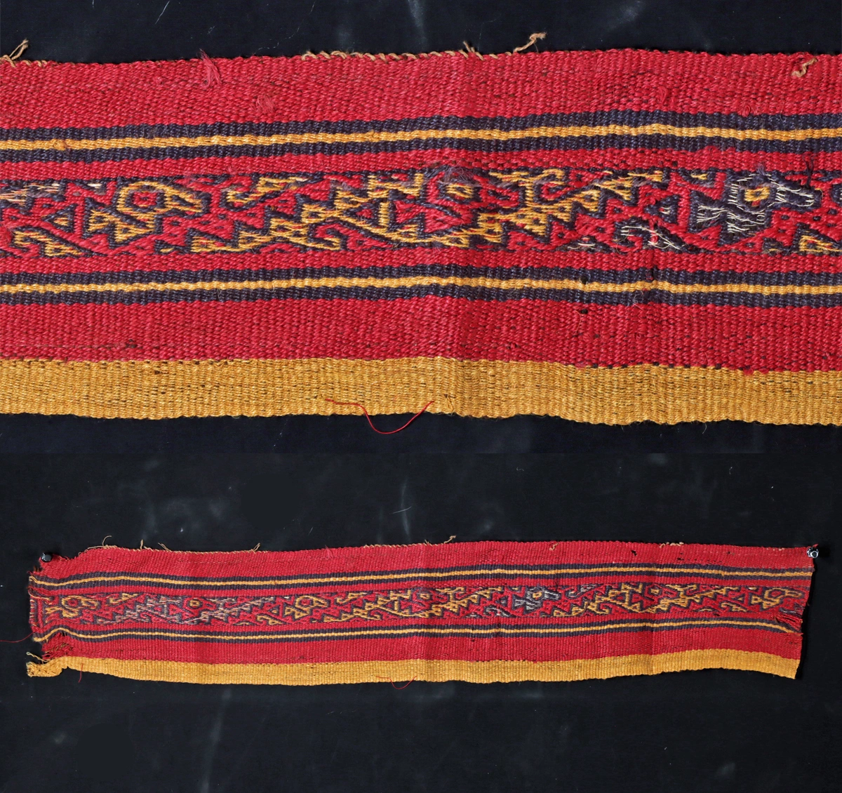Vibrant Chancay Camelid Wool Textile Sash (21-3/4"L) (Auction 2026-06-05, Lot 76)