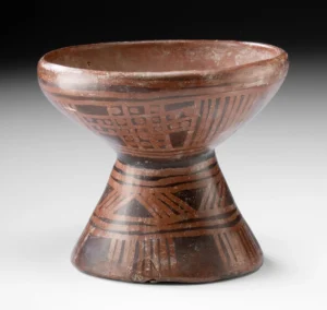 Narino Highlands Pedestal Bowl, Negative Resist Motifs (Auction 2026-06-05, Lot 80)