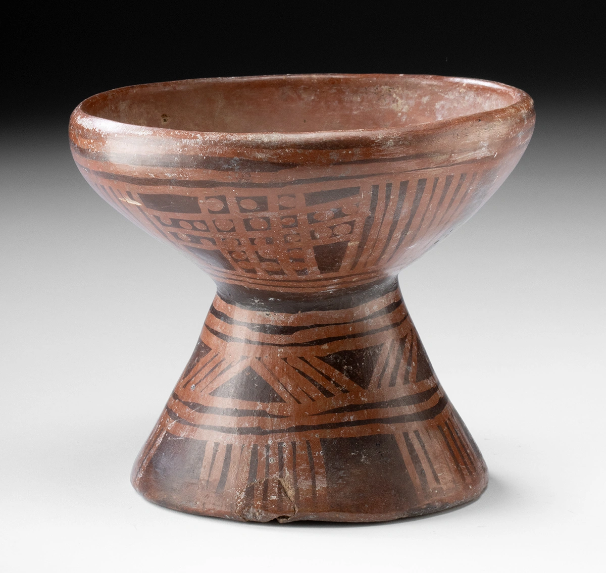 Narino Highlands Pedestal Bowl, Negative Resist Motifs (Auction 2026-06-05, Lot 80)