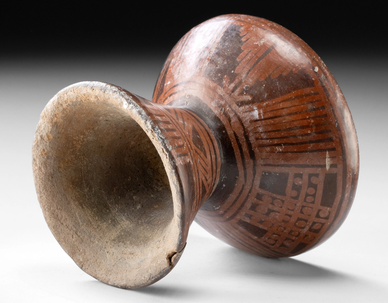 Narino Highlands Pedestal Bowl, Negative Resist Motifs (Auction 2026-06-05, Lot 80) - Image 4