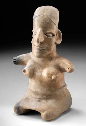Jalisco Seated Semi-Nude Female Pottery Figure (Auction 2026-06-05, Lot 47)