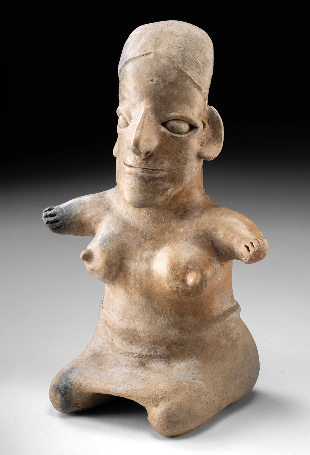 Jalisco Seated Semi-Nude Female Pottery Figure (Auction 2026-06-05, Lot 47)