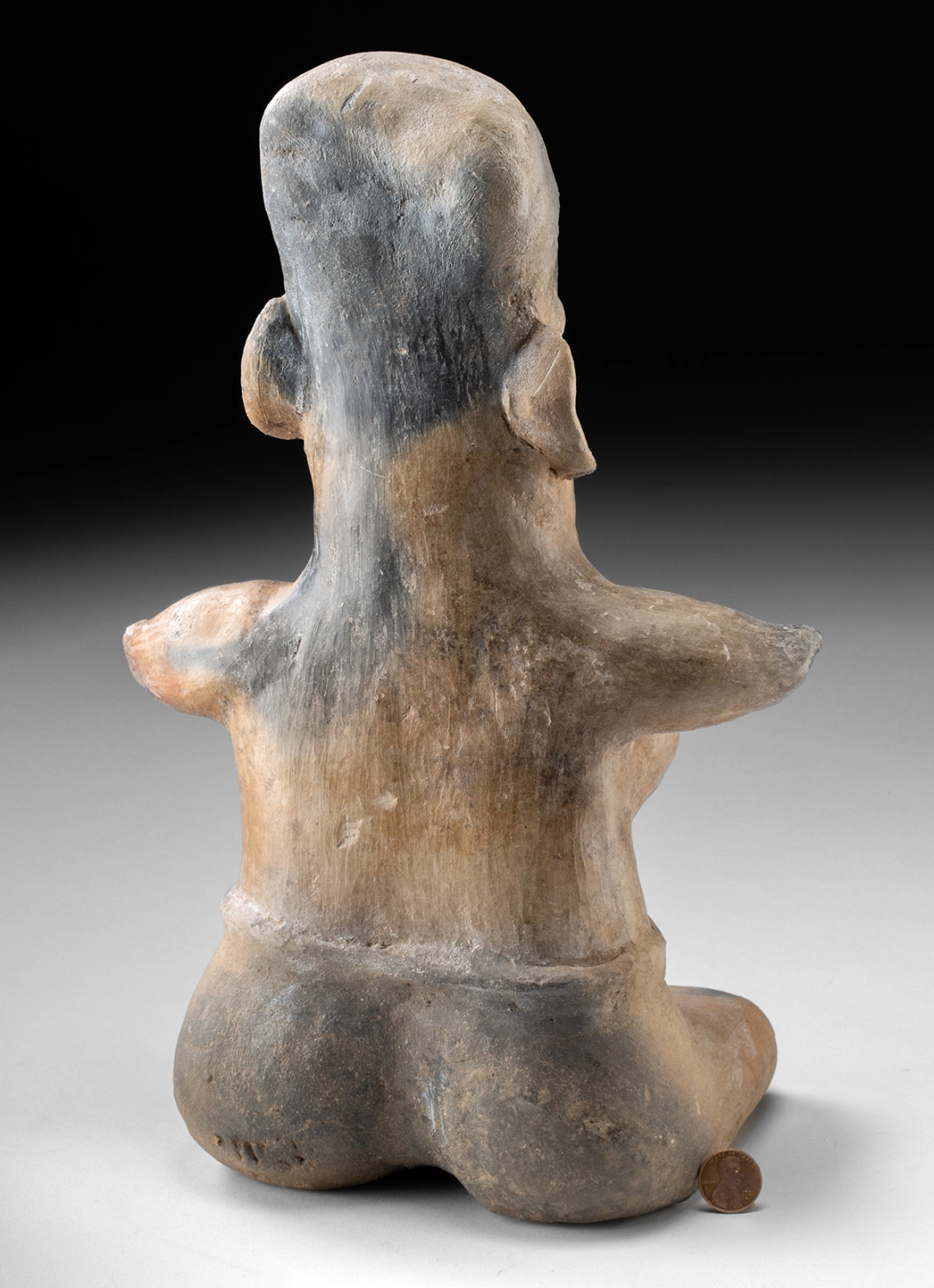 Jalisco Seated Semi-Nude Female Pottery Figure (Auction 2026-06-05, Lot 47) - Image 4