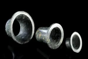 Group of 3 Classic Maya Stone Earspools (Auction 2026-06-05, Lot 55)