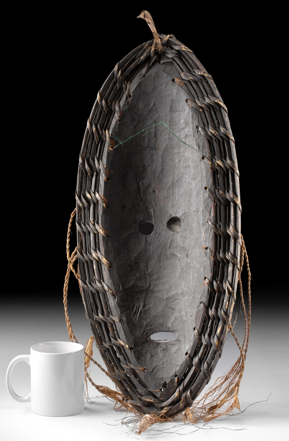 Sepik River Tambanum Wood Spirit Mask w/ Cane Rim (Auction 2026-06-05, Lot 158) - Image 3