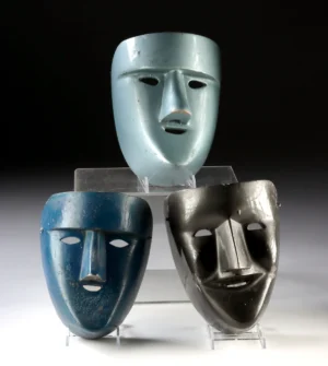 3 Vintage Mexican Cojo Masks, Danza Correr del Pocho (Auction 2026-06-05, Lot 252)