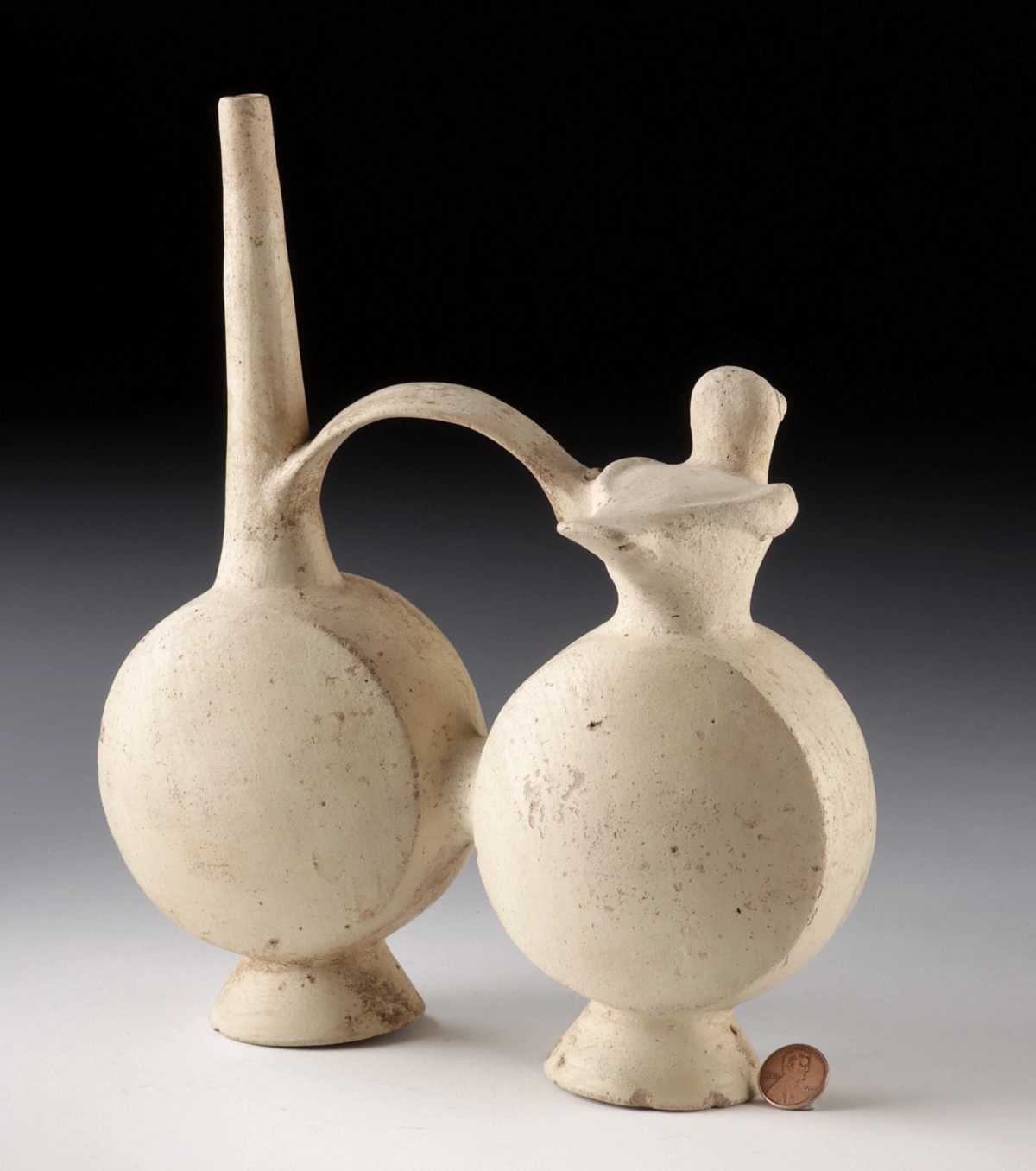 Chancay Double Chambered Whistle Vessel w/ Bird Effigy (Auction 2026-06-05, Lot 73) - Image 4