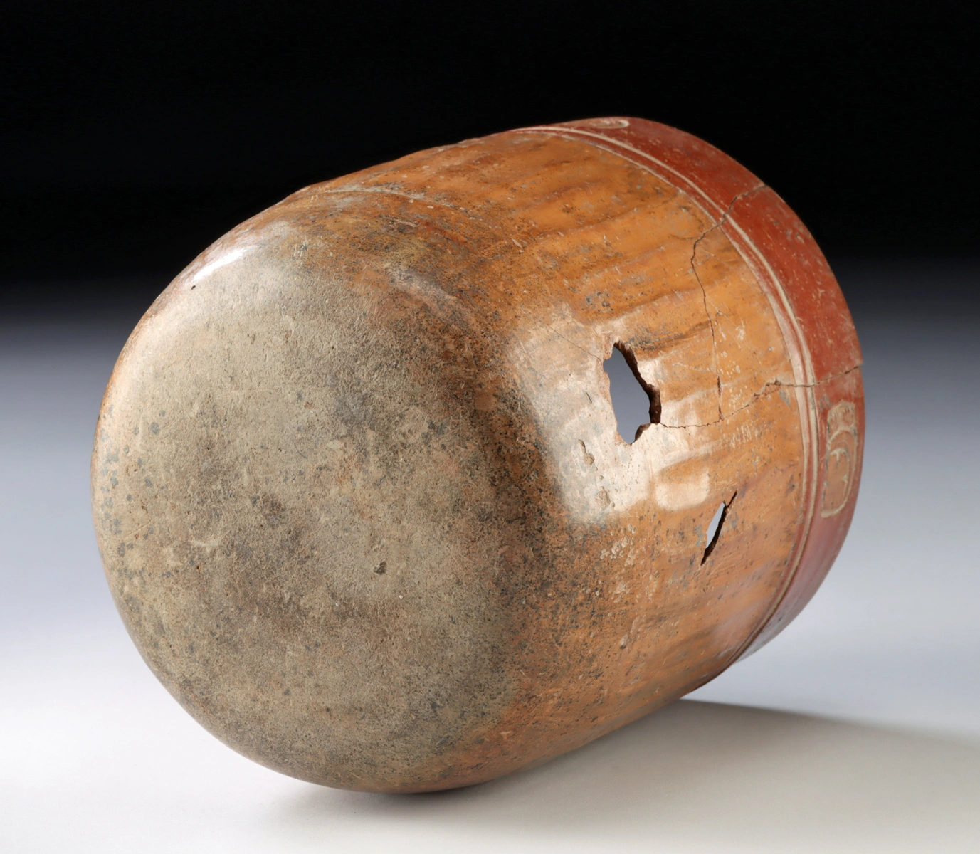 Maya Fluted Cylinder Vessel w/ Incised Glyphs (Auction 2026-06-05, Lot 57) - Image 4