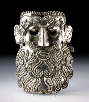 Mexican Guerrero Silver Mask w/ Lizard Motif Bell (Auction 2026-06-05, Lot 253)