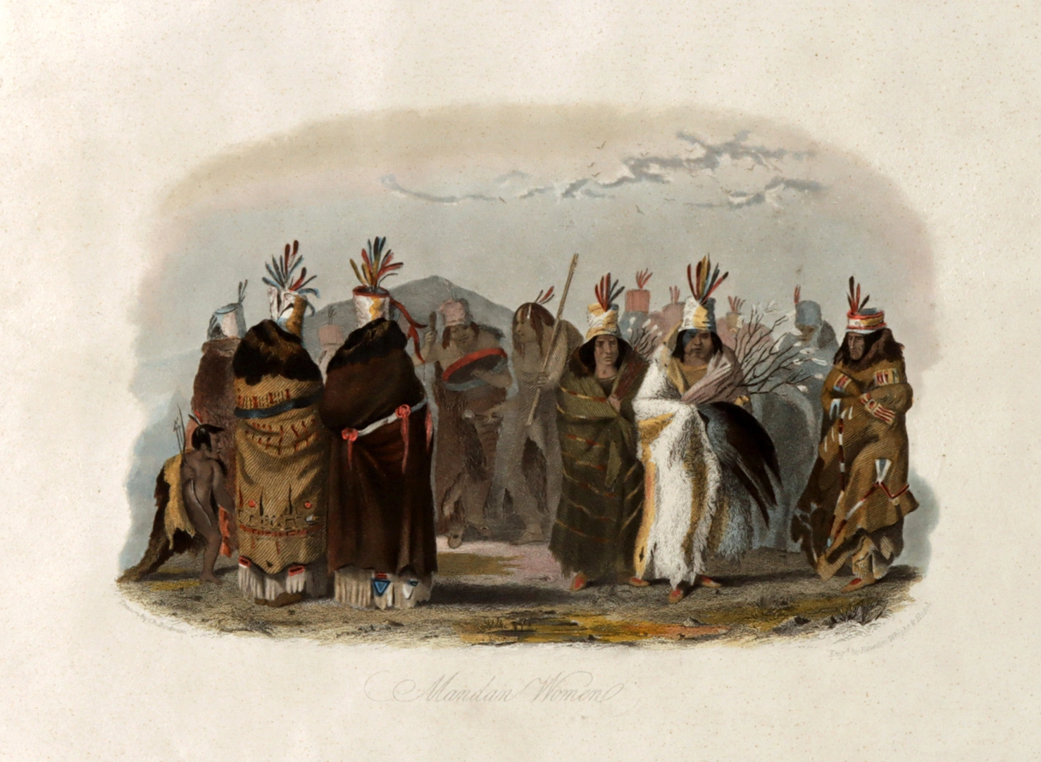 3 Hand Colored Bodmer Engravings, Graham's Magazine (Auction 2026-06-05, Lot 23D) - Image 3