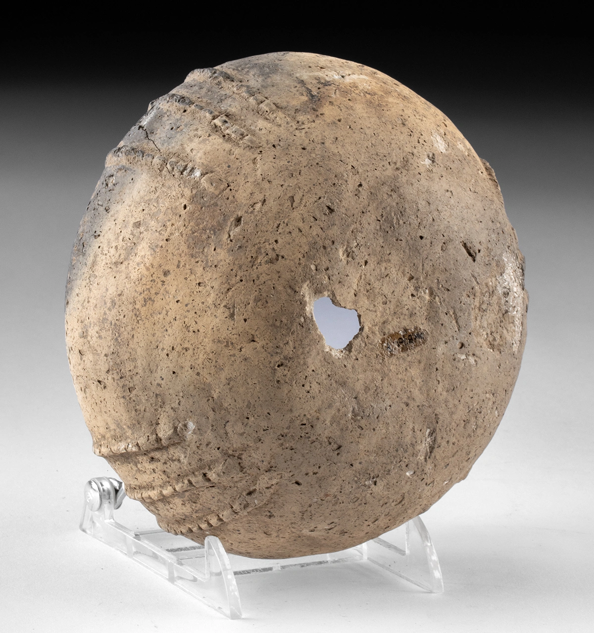 Caddo Mississippian Pottery Vessel Stippled Surface (Auction 2026-06-05, Lot 100A) - Image 4