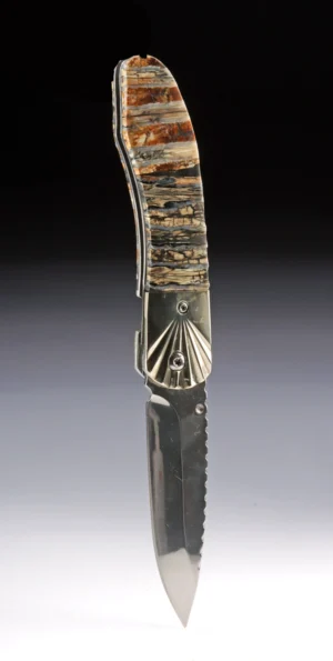 Pocket Knife with Fossilized Mammoth Tooth Handle (Auction 2026-06-05, Lot 128)