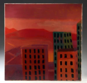 John Lindus Painting - "Edge of Ankara" (2004) (Auction 2026-06-05, Lot 15)