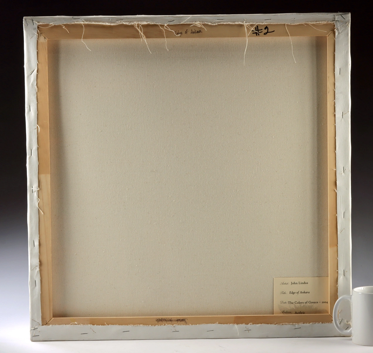 John Lindus Painting - "Edge of Ankara" (2004) (Auction 2026-06-05, Lot 15) - Image 4