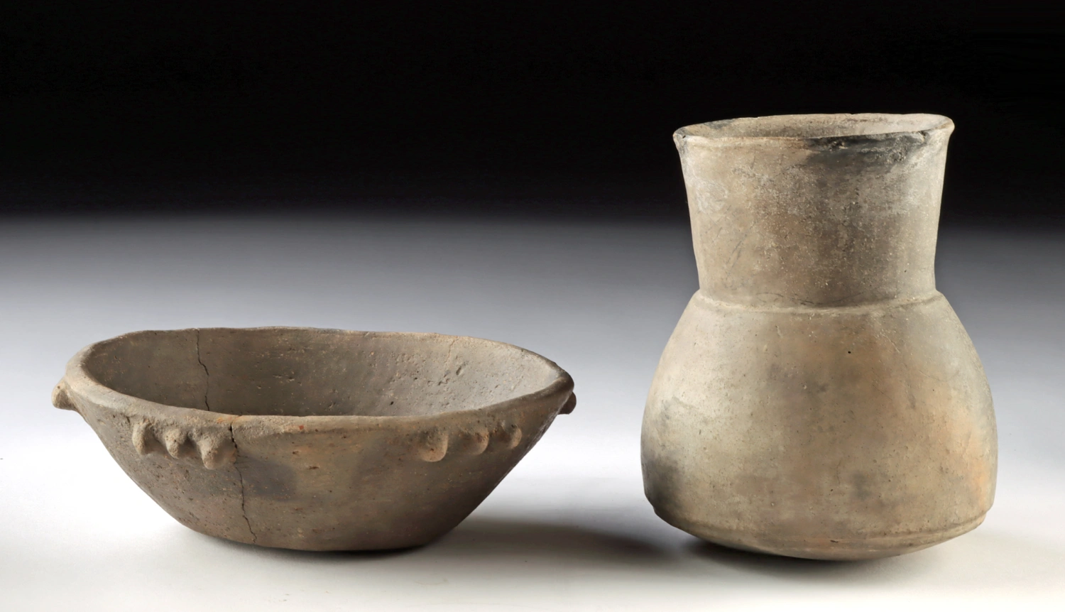 Two Mississippian Pottery Vessels - Bowl and Jar (Auction 2026-06-05, Lot 86)